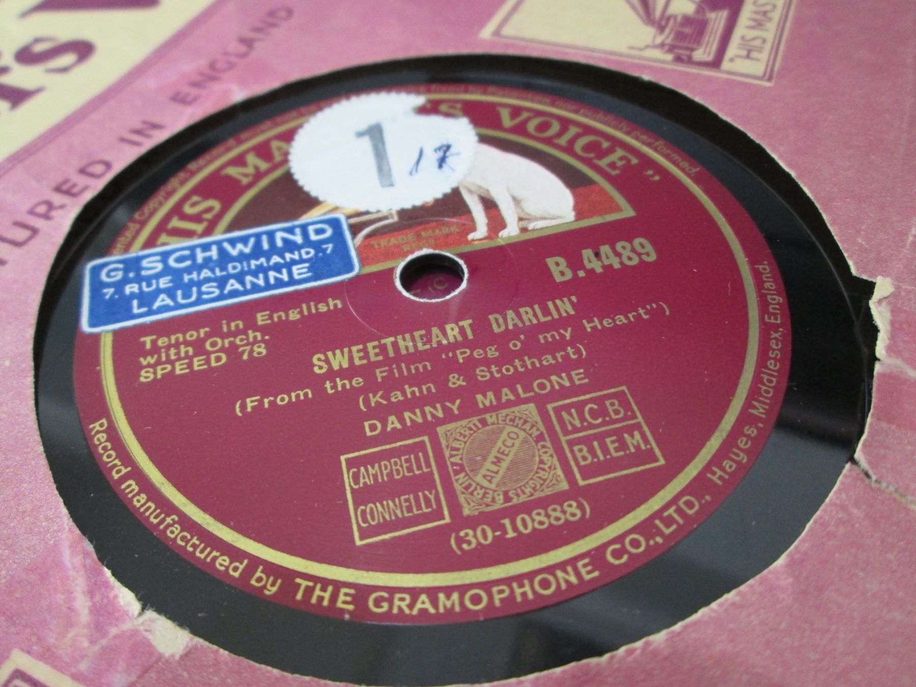 Schallplatten: DISQUES 78 TOURS – Gebraucht aus Lausanne von Leag 8