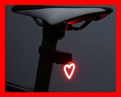 LED Fahrradlicht Herz Velolicht Heart Hecklicht Rot Coeur