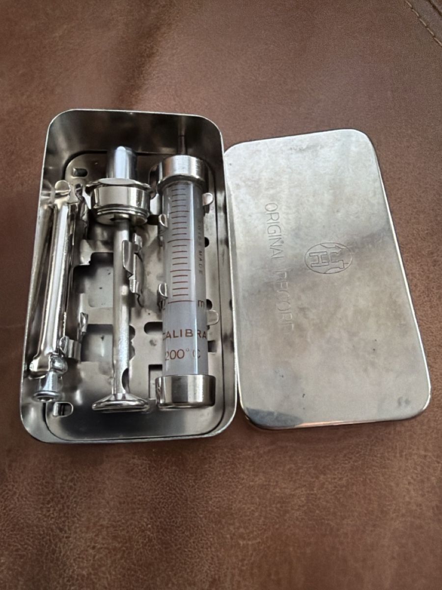 Tecnologia medica: Original Record Injektionsspritze Set – Usato da Mörschwil venduto da Phw15 2