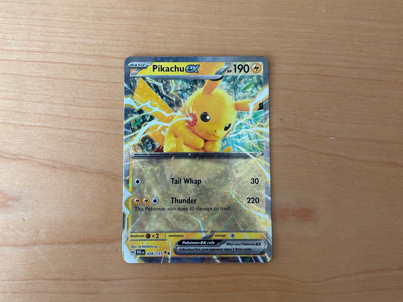 Pokémon Carte collezionabili: Pikachu Ex 028/131 Prismatic Evolution EN – Usato da Schlieren venduto da happymerchant64