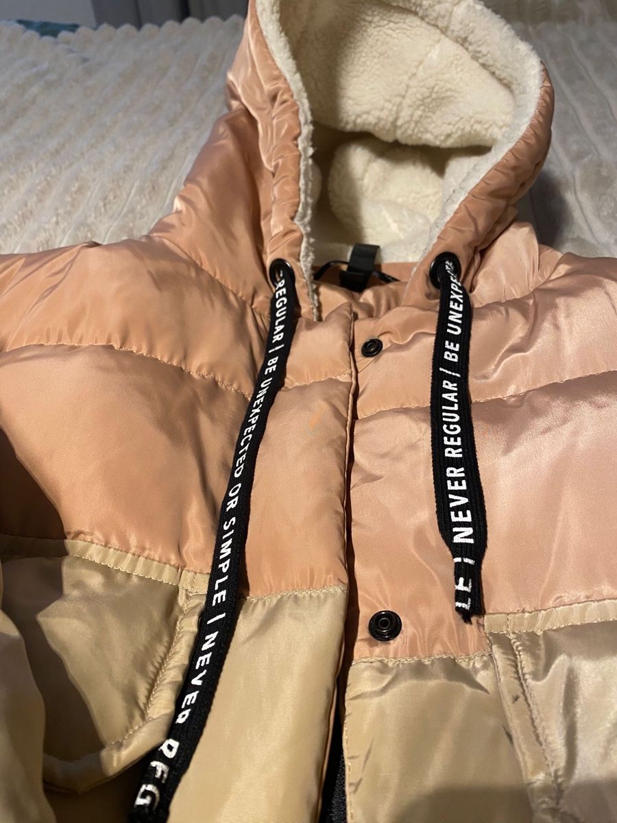 Giacche: Jacke mit Kapuze, Grösse 34 Beige/Rosa – Nuovo (secondo la descrizione) da Basel venduto da zukk_ 2