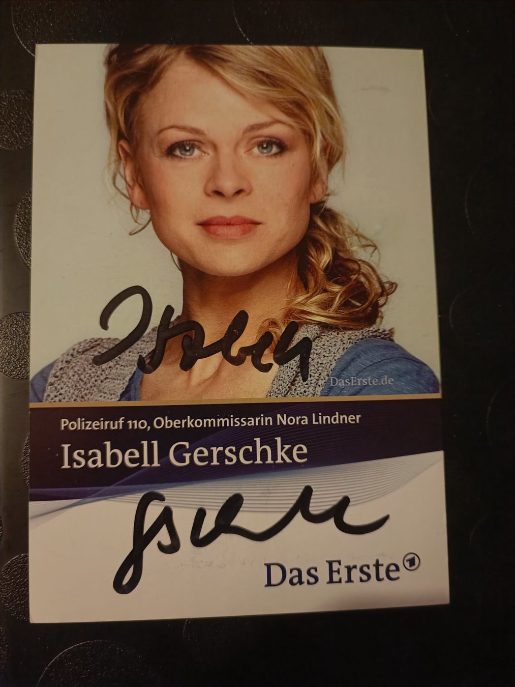 Autografi: Isabell Gerschke - handsignierte Autogrammkarte – Usato da Menziken venduto da Artographs