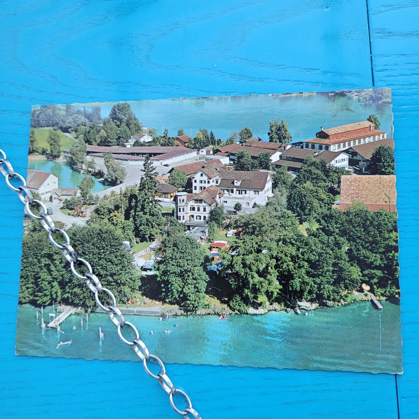 Ansichtskarten: Bäch /SZ   Hotel Bächau, Campingplatz, Schiffstation – Gebraucht aus SCHÜBELBACH von CoKaHa