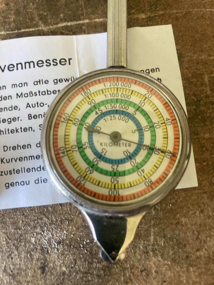 Misurare: KURVENMESSER DISTANZMESSER CURVIMÈTRE – Usato da Bottmingen venduto da Surubi 3