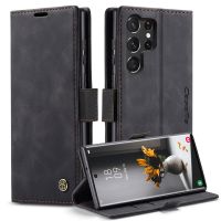 Galaxy S24 ULTRA - étui à rabat portefeuille support noir