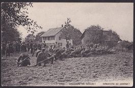 Militärkarte Infanterie im Gefecht Infanterie au Combat