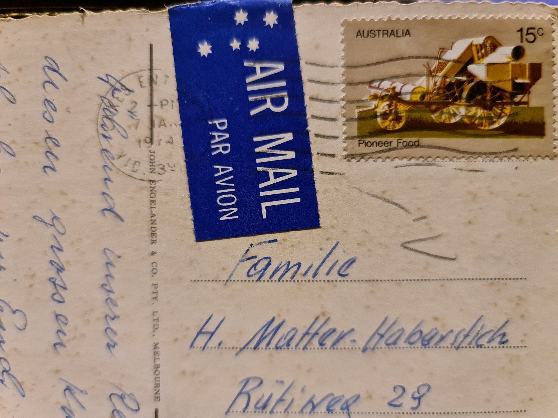 Cartoline postali: Ansichtskarte Victoria Australien – Usato da Dintikon venduto da Vexi 1