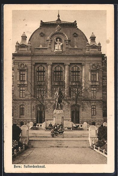 Cartes postales: AK Bern, Hallerdenkmal – D'occasion à Berlin par bartko-reher