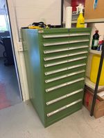 Werkstatt Schubladenschrank grün: 70 x 70 x 133cm