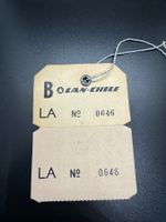 Original Gepäcketikette LAN Chile frühe 1970er Jahre