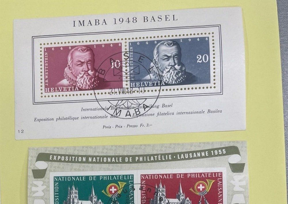 Alle Briefmarken: Lot mit 9 Schweizer Blocks gestempelt – Gebraucht aus Sirnach von Melisangi 9