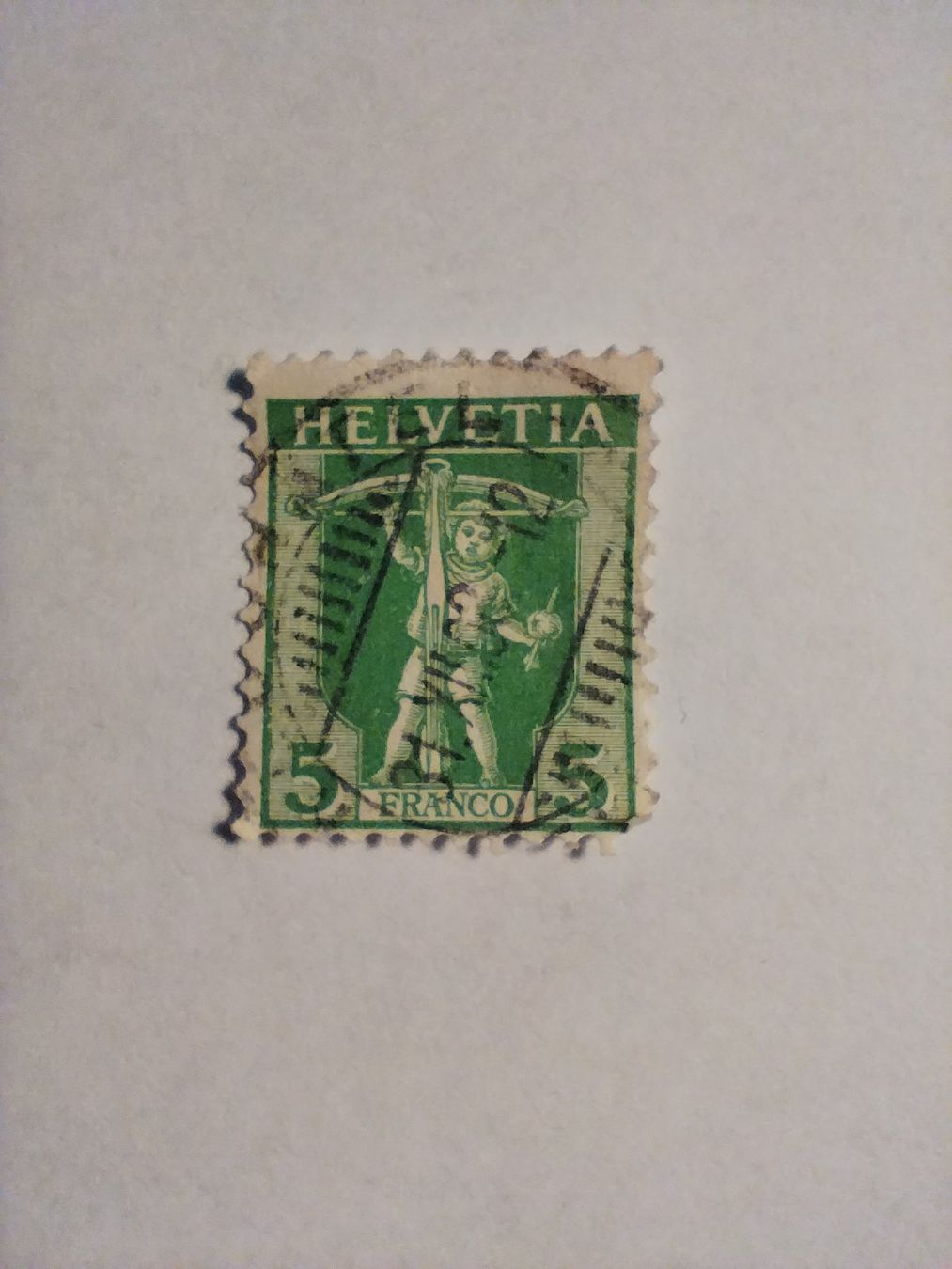 Alle Briefmarken: Alte Briefmarke – Gebraucht aus Escholzmatt von Cornix