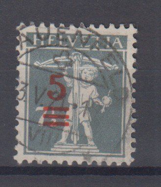 Alle Briefmarken: Variété 114II.1A surcharge déplacée – Gebraucht aus Boécourt von Denteles66