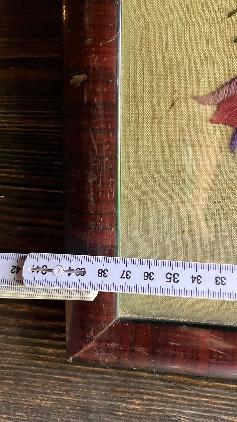 Dipinti: Tableau brodé fleur Blument gesticktes Gemälde – Usato da St-Cierges venduto da LeRegain 4