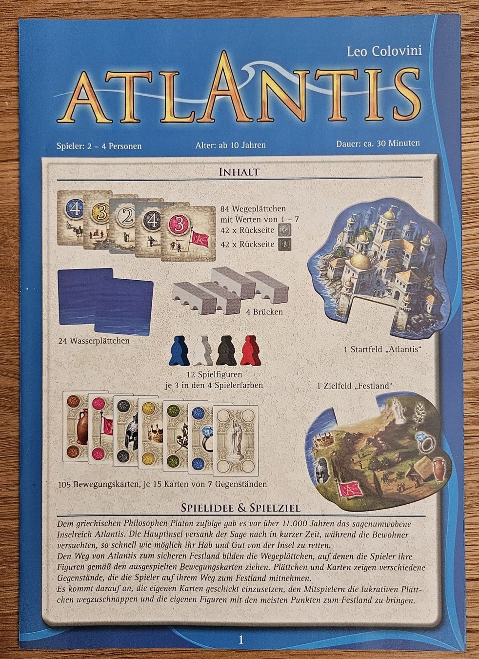 Amigo Giochi: Familienspiel Atlantis – Usato da Schaffhausen venduto da asyouwestley 4