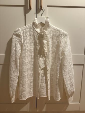 Chemisier femme Sézane blanc dentelle taille 34 neuf