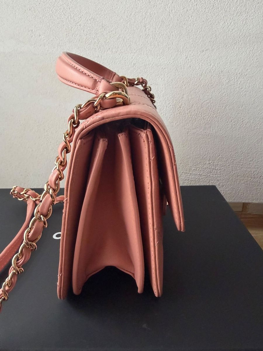 Chanel Taschen für Damen: Chanel top handle mini flap pink – Gebraucht aus Münchenstein von watchpatrol 5