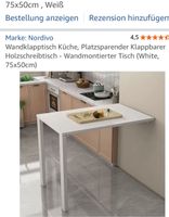 Wandklapptisch weiss 60x75 cm so gut wie neu