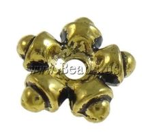 20 Rondellen 9,5x9x3,5mm altvergoldet