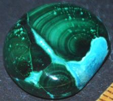 Cabochon L-1511 – Azurit Malachit – 17,5x15mm