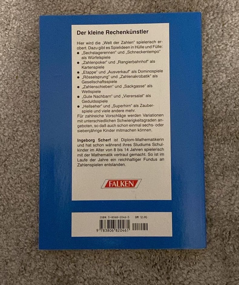 Libri: Kinderspiele mit Zahlen von Ingeborg Scherf – Usato da Wagenhausen venduto da M.Sieg 1