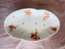 Elegante Servierplatte mit Rosenmuster - Vintage Look