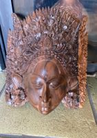 Ebenholz Eben Holz Maske Holzmaske  Wanddeko Bali Nepal