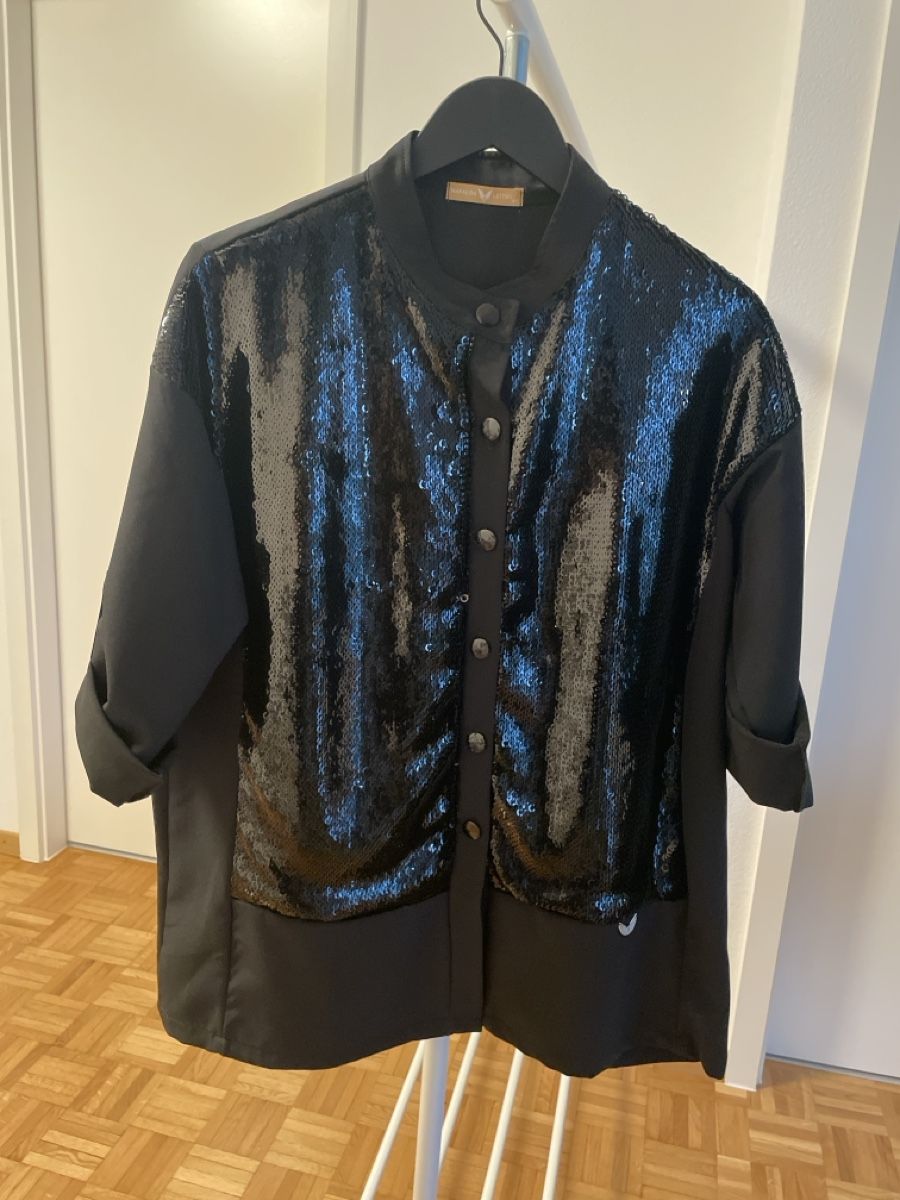 Camicette: Magnifique veste à sequins noirs - Taille M – Nuovo (secondo la descrizione) da Yverdon-les-Bains venduto da mar_hg5t 1