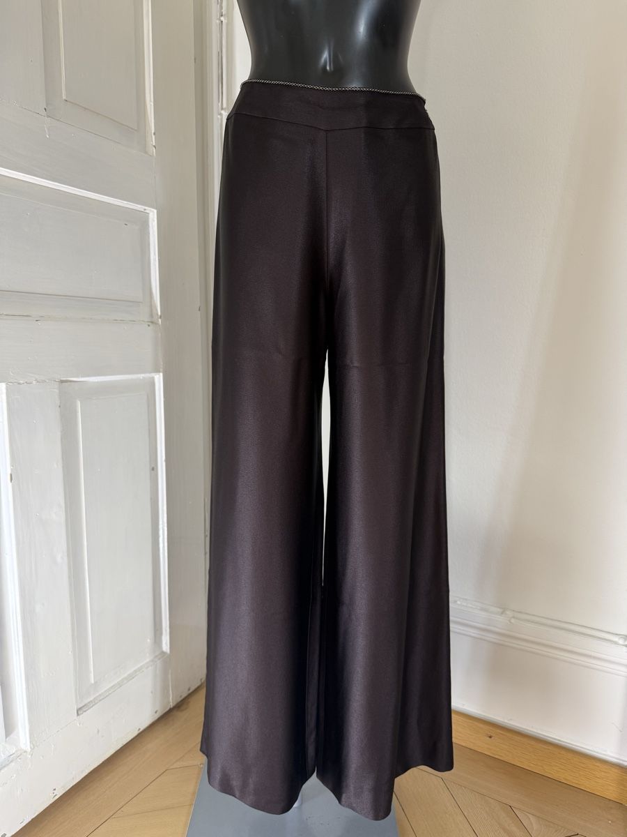 Chanel Pantaloni: Luxurious CHANEL Satin Marlene pants FR38 – Nuovo (secondo la descrizione) da Baden venduto da agora_newgeneration 5