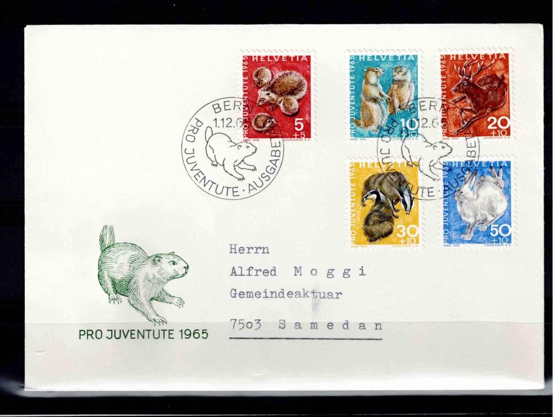 Tutti i francobolli: CH FDC Pro Juventute Satz 1965 – Usato da Koblenz venduto da Markenhimmel