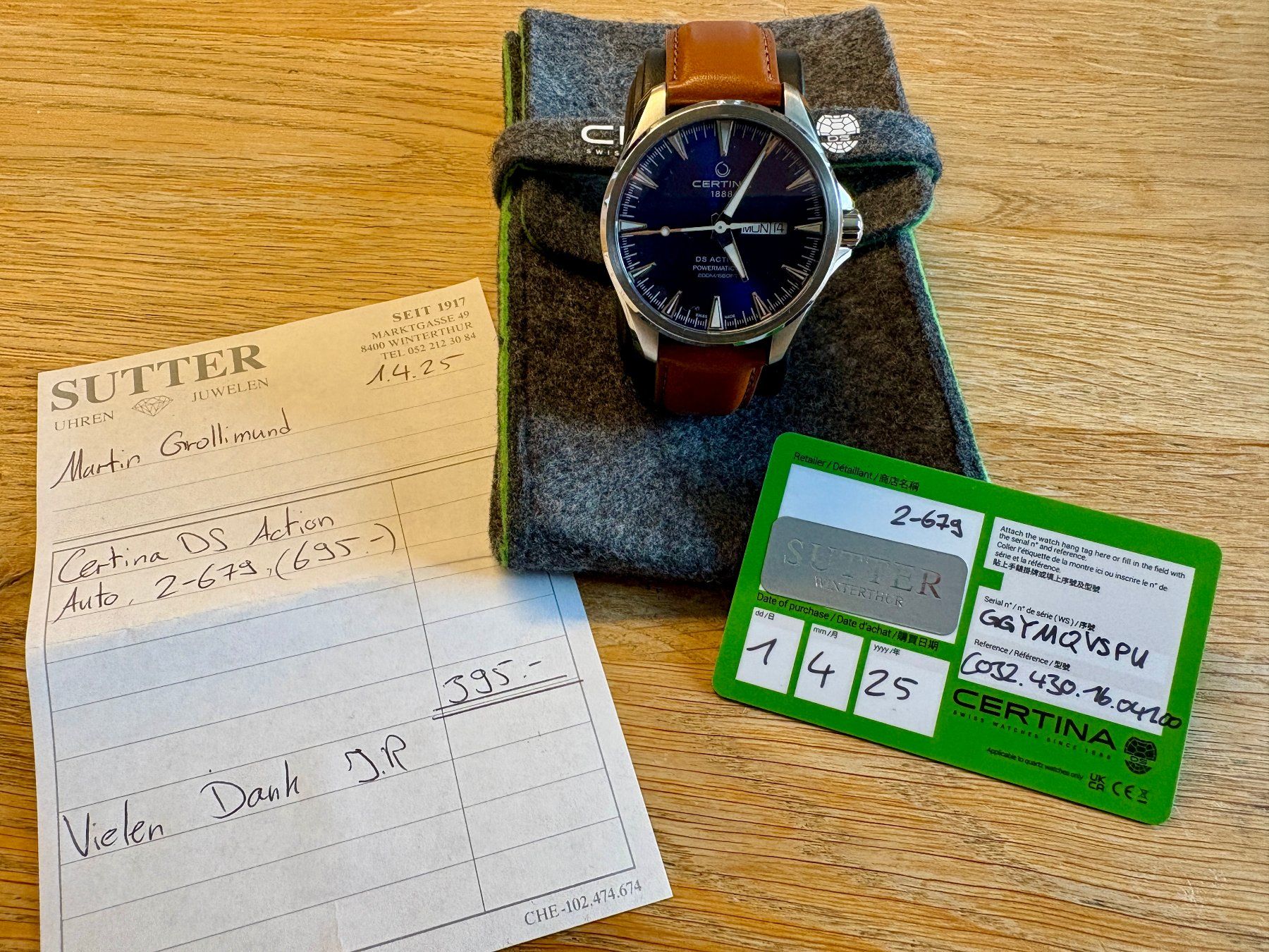 Certina Orologi: Certina Herrenuhr DS Action Day-Date – Nuovo e nell'imballaggio originale da Frick venduto da mar_vs5y 3