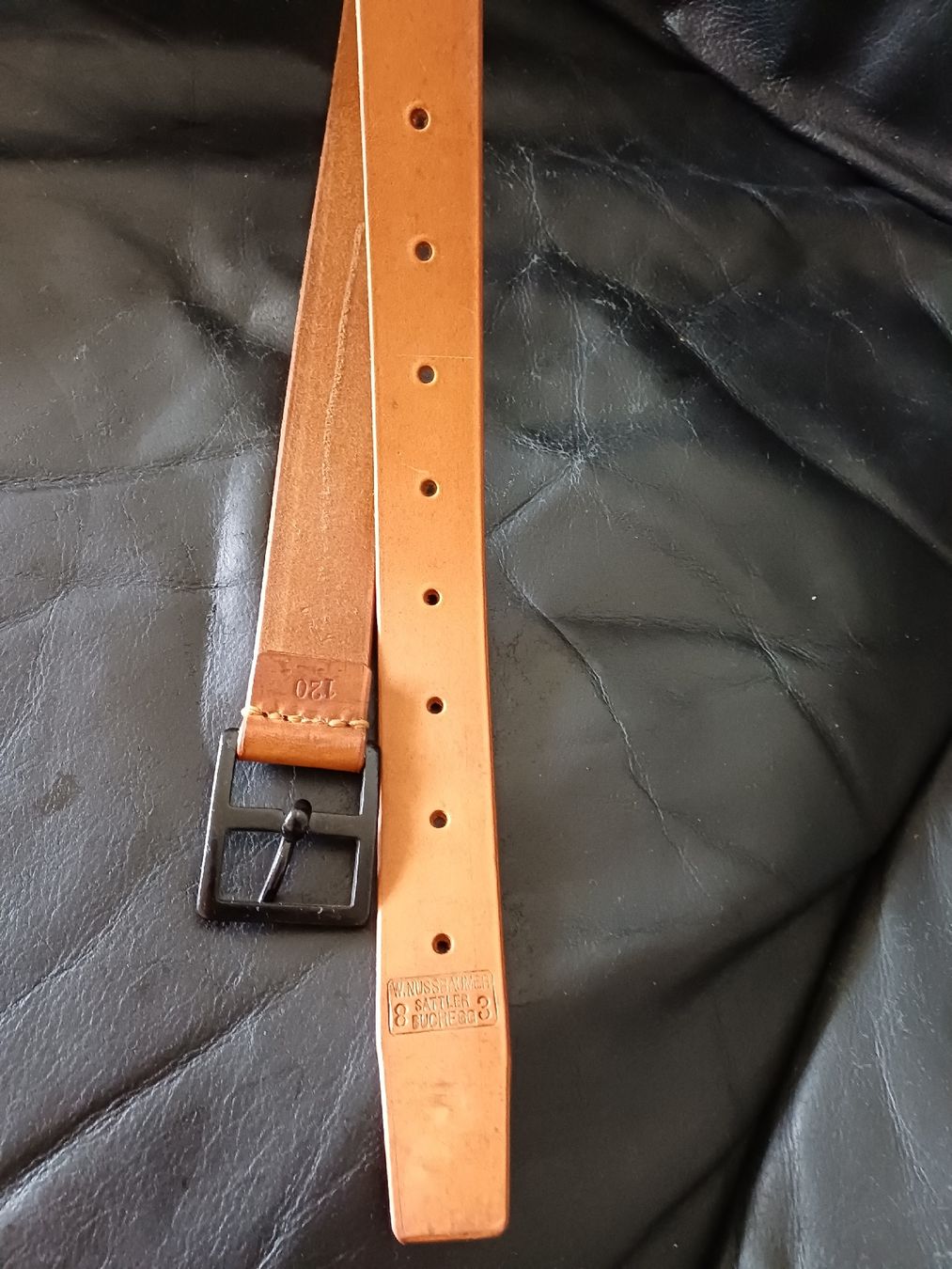 Schweizer Armee Cinture: Ledergurtel 120cm von1983 neu Schweizer Armee – Nuovo (secondo la descrizione) da Ebersecken venduto da Napf08 3