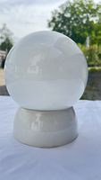 Deckenlampe aus Keramik mit Glaskugel