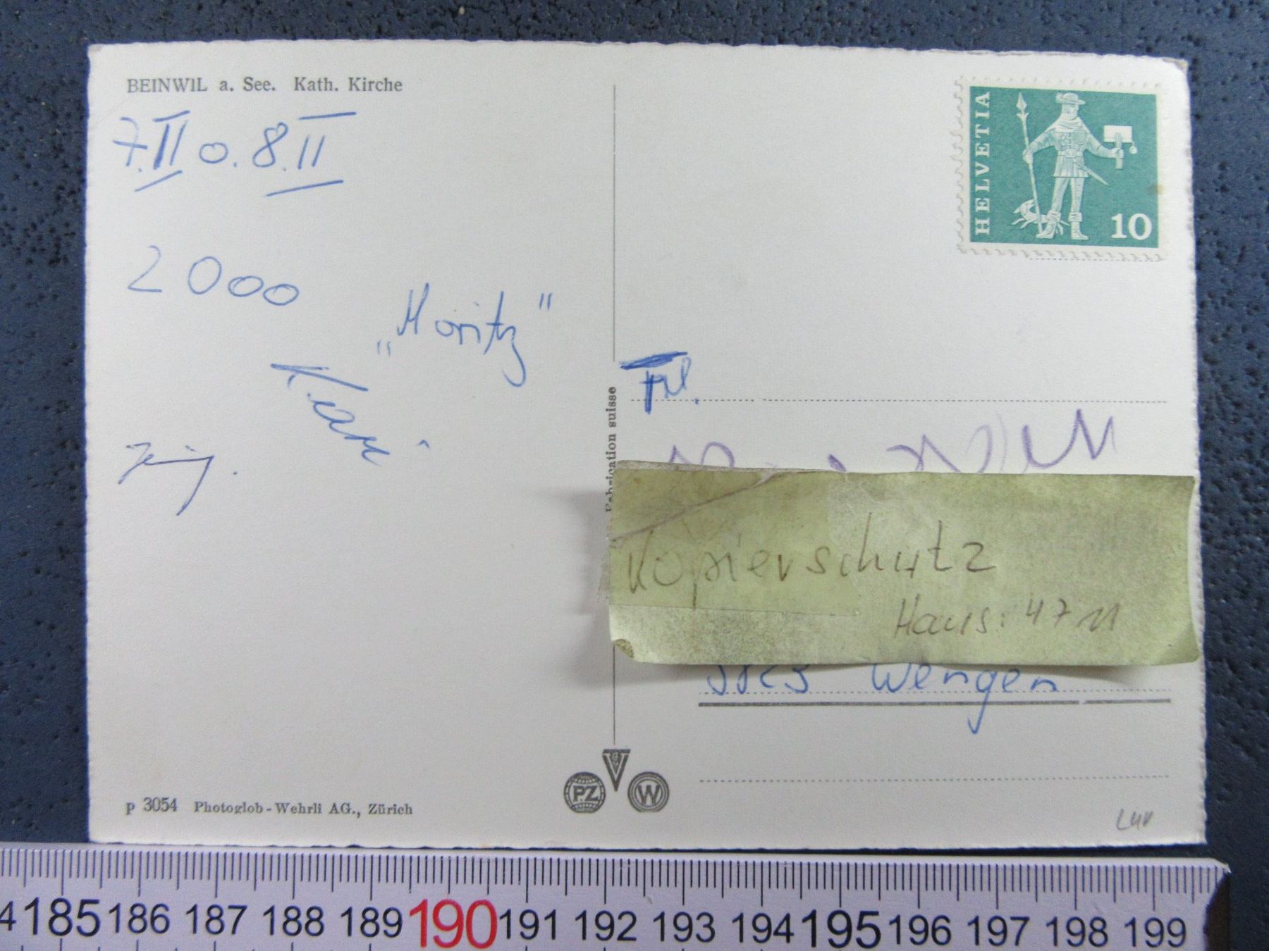 Cartoline postali: BEINWIL AM SE KATH.KIRCHE – Usato da Ettingen venduto da Hausi4711 1