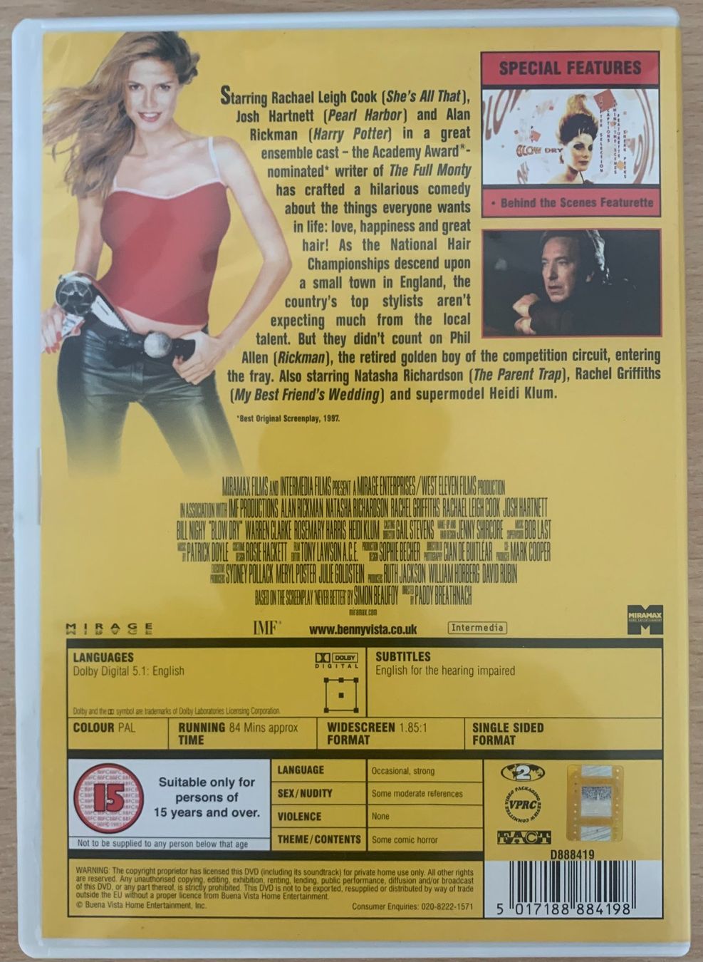 Tutti i DVDs: Blow Dry (Über Kurz Oder Lang) – Usato da Zürich venduto da recordman01 1