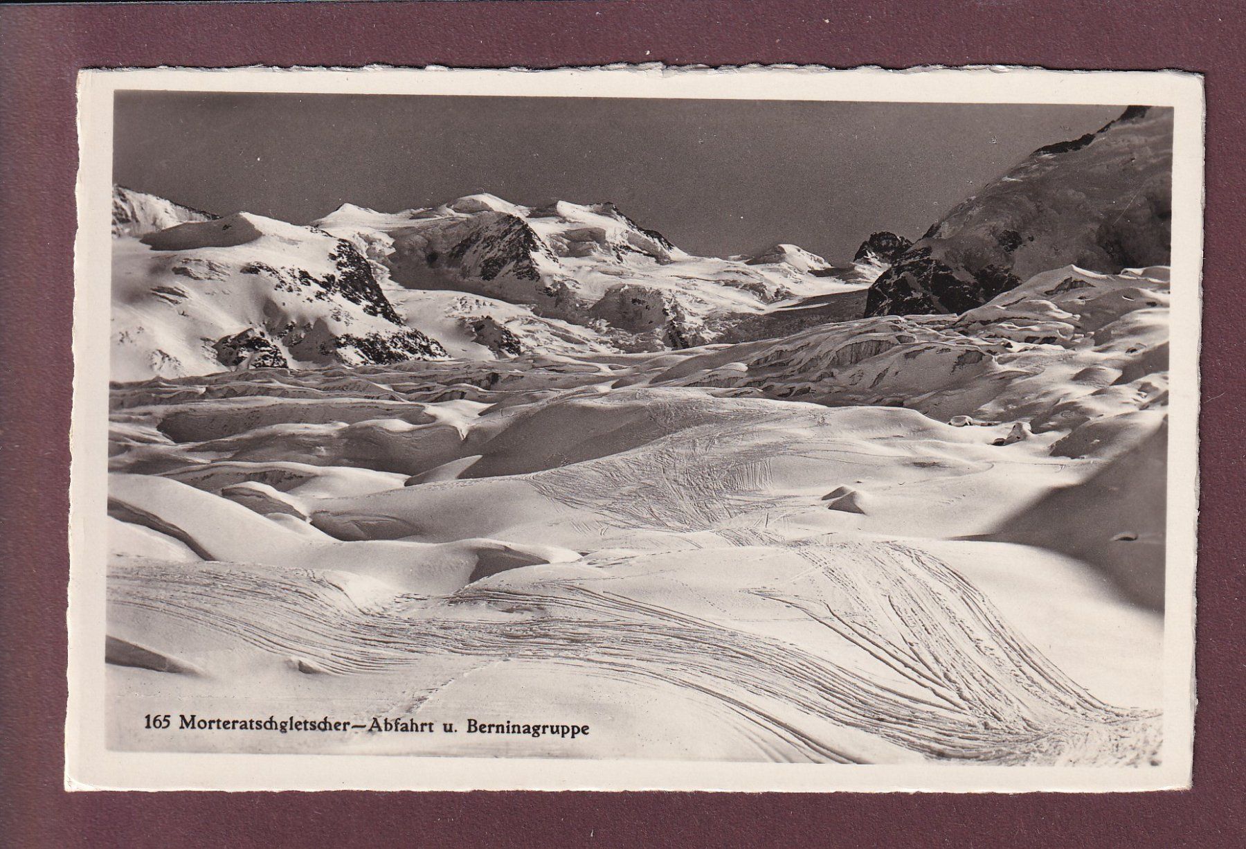 Ansichtskarten: MORTERATSCHGLETSCHER - Abfahrt - Berninagruppe – Gebraucht aus Pully von nicecards