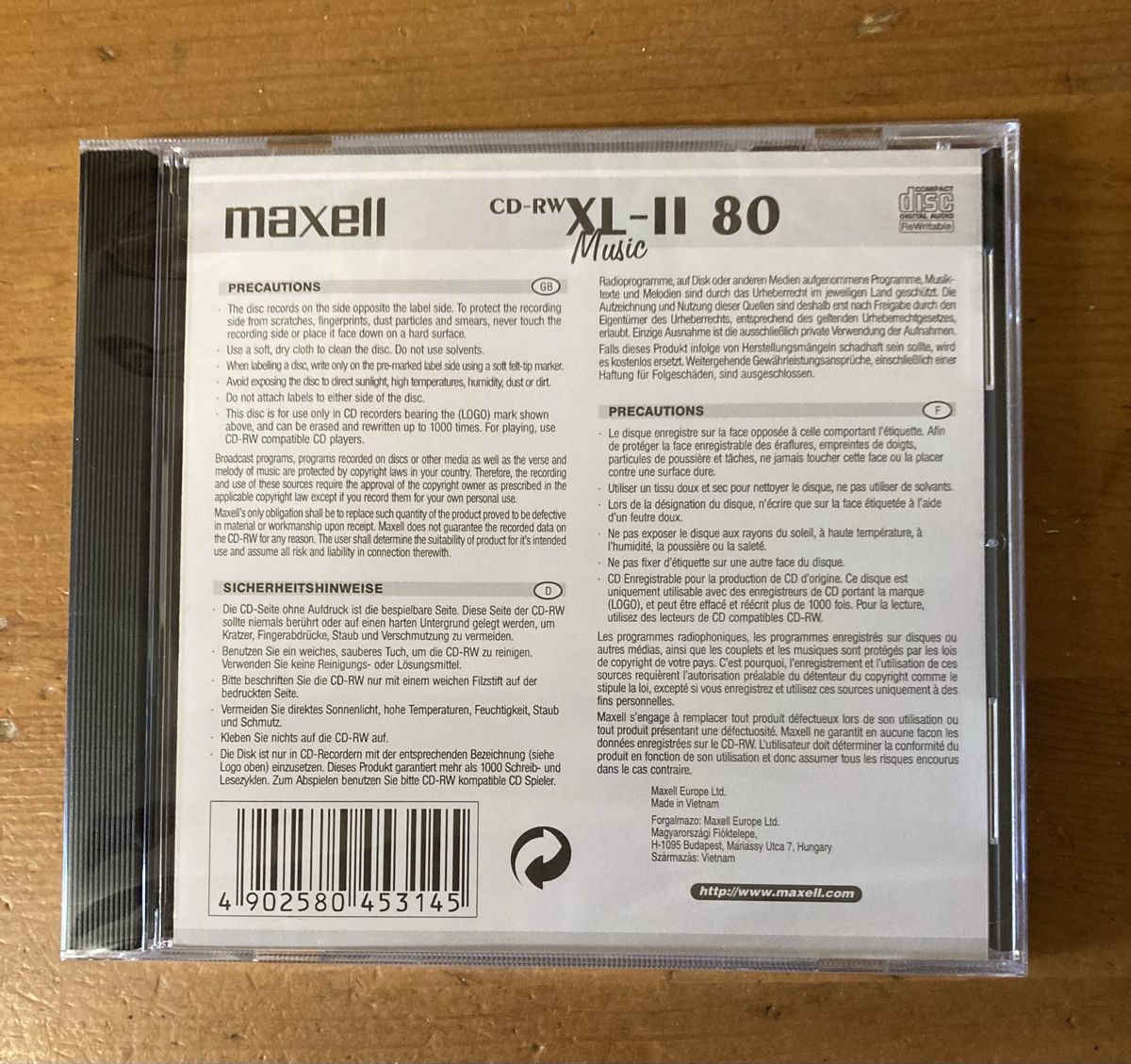 CD & DVD vergini: CD-RW-Audio – Nuovo e nell'imballaggio originale da Wädenswil venduto da sayyes 1