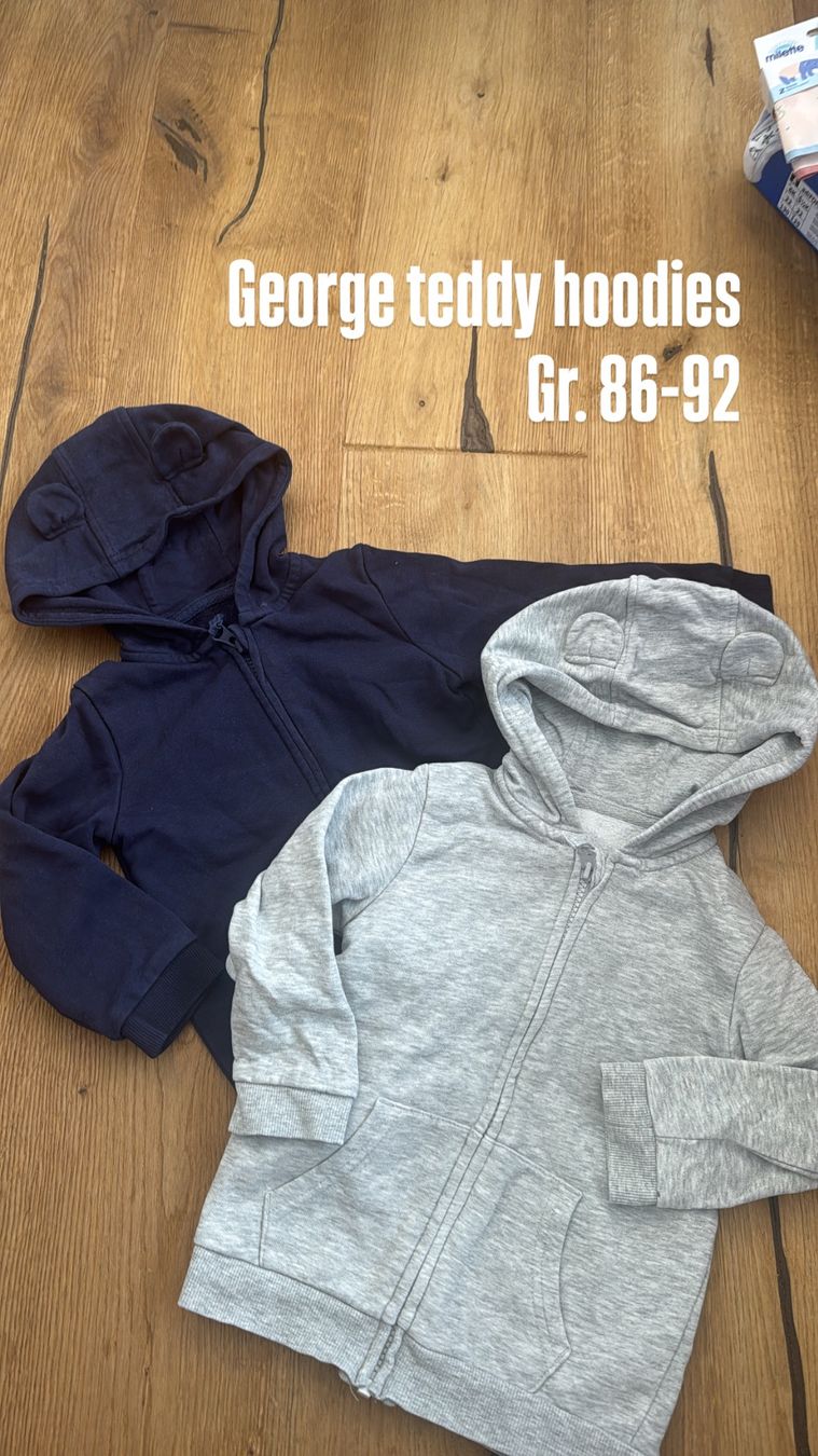 Maglioni & Felpe: 2x George Teddy Hoodies Gr. 86-92 – Usato da Rapperswil BE venduto da NickiEdge