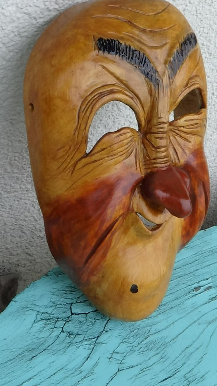 Masken: Fasnacht Tragemaske Holz – Gebraucht aus Wiedlisbach von Bobesch10 1