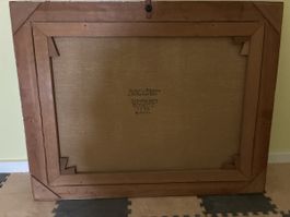 Johannes Schütz Gemälde St. Moritz, Julier u. Albana 1936🖼️