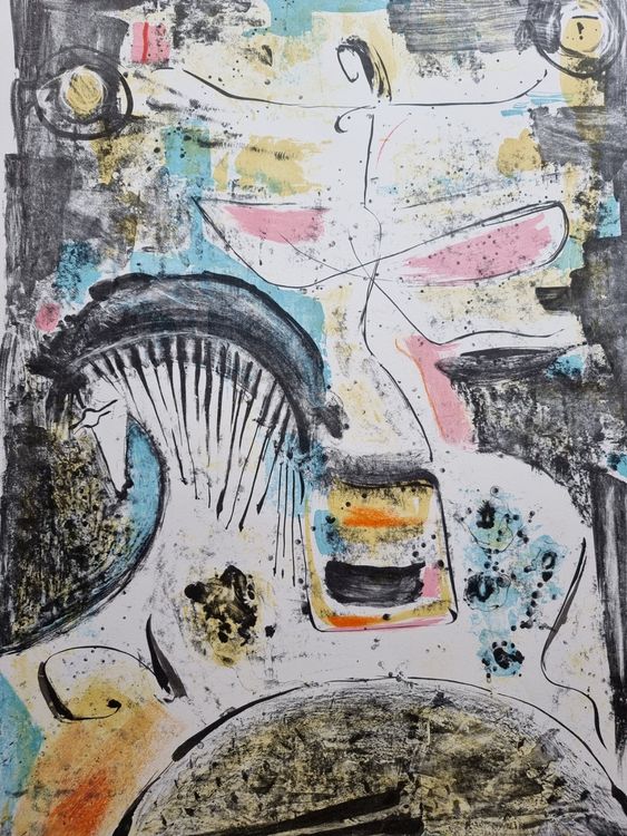 KÜNSTLER ? UNLESERLICH SIGNIERT LITHOGRAPHIE 5