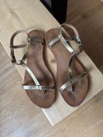 Sandales n.d.c. à brides cuir doré T39