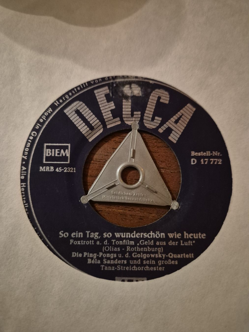Schallplatten: DECCA Schellackplatte - Ich bin so gern zu Hause  – Gebraucht aus Grandval von JeroenK 1