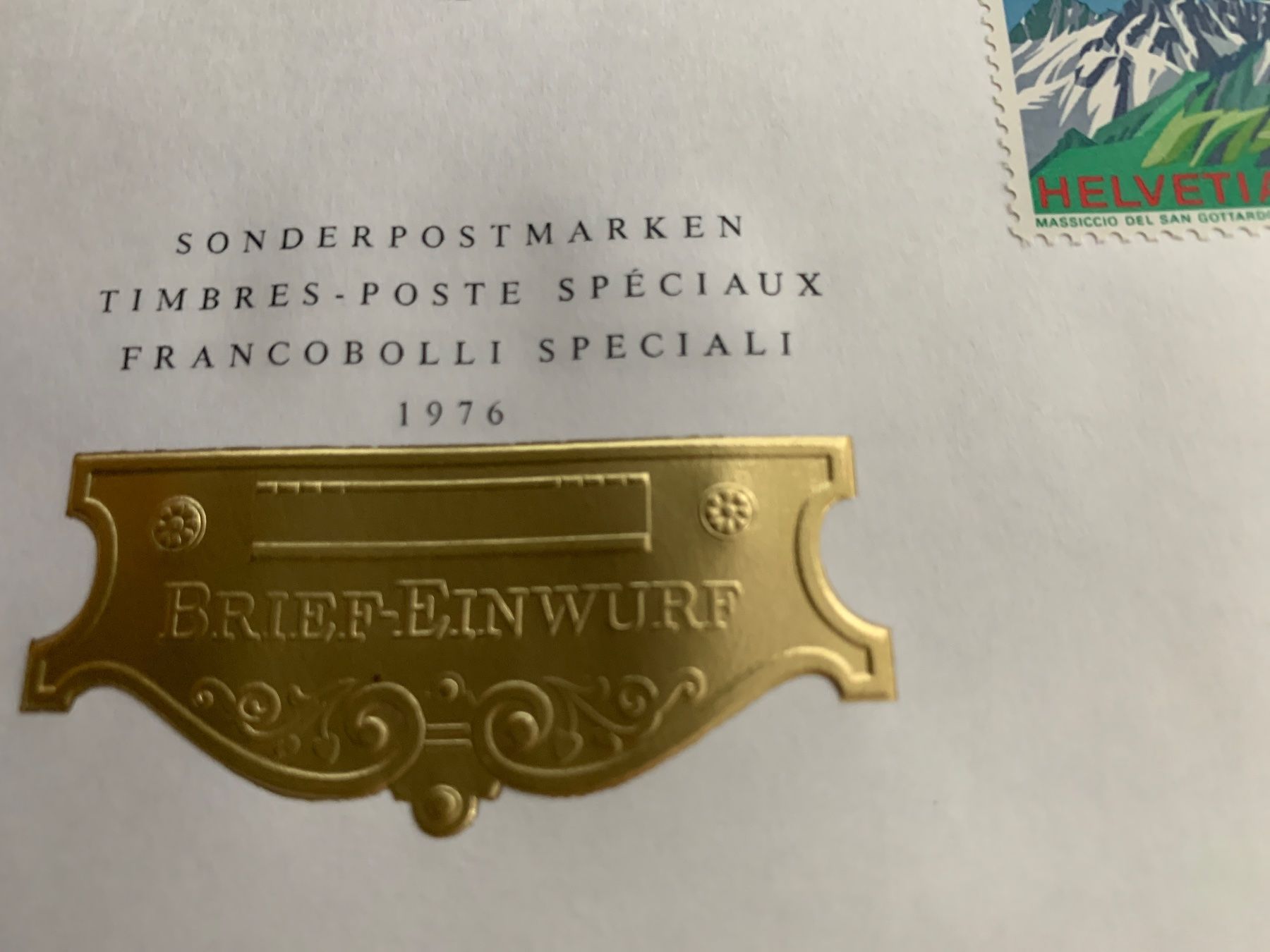 Tutti i francobolli: Sonderpostmarken 1976 Timbres-Poste Briefeinwurf – Usato da Ibach venduto da lisch3 4