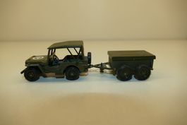 Solido 1:43: USA Willis’s Jeep with Cargo Trailer