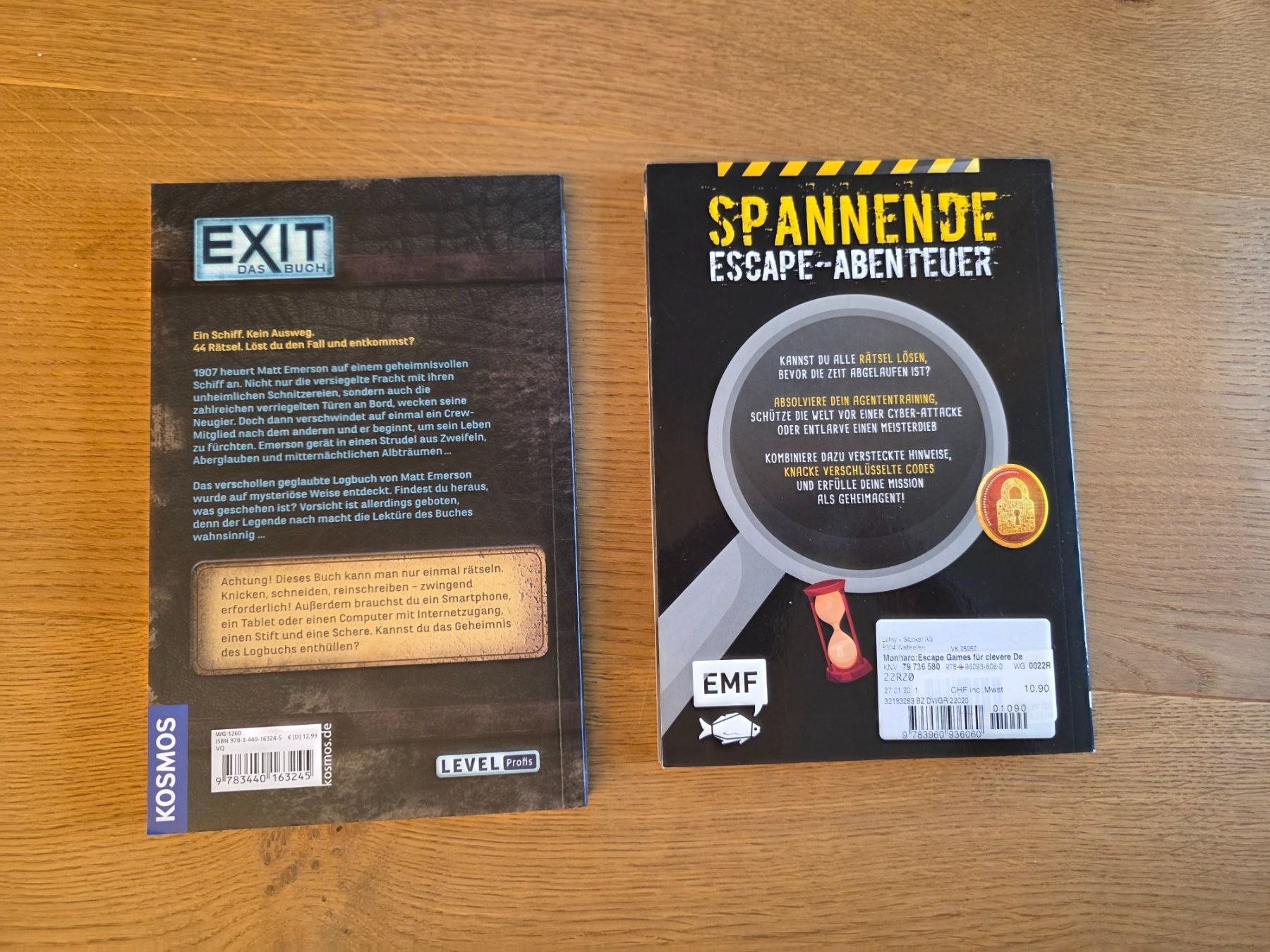 Bücher: 2x Bücher "Escape Games" & "Exit Logbuch 1907" – Neu (gemäss Beschreibung) aus Richterswil von adora88 1