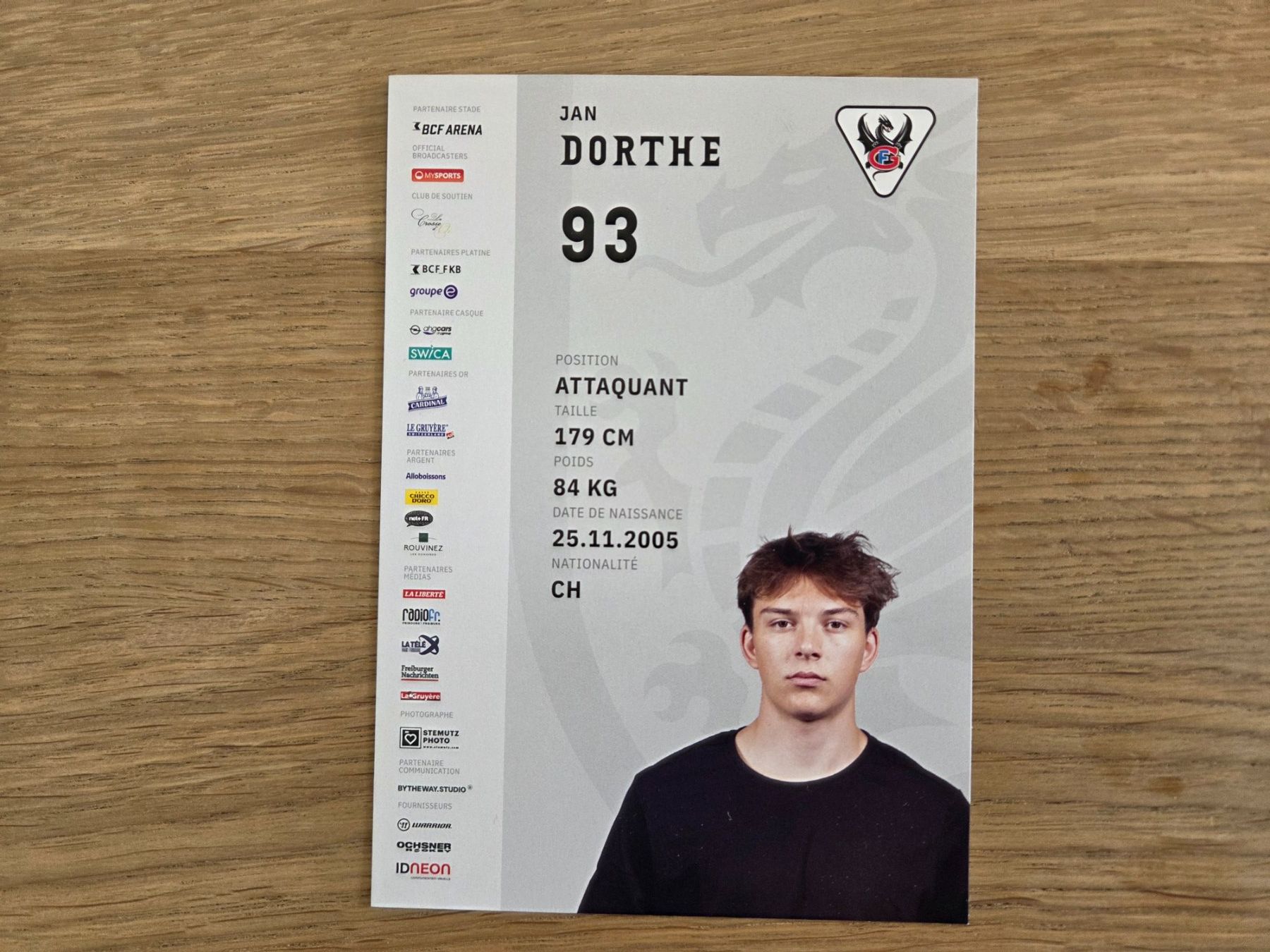 Autografi: Jan Dorthe #93 Gottéron – Nuovo (secondo la descrizione) da Villars-sur-Glane venduto da Bolinot 1