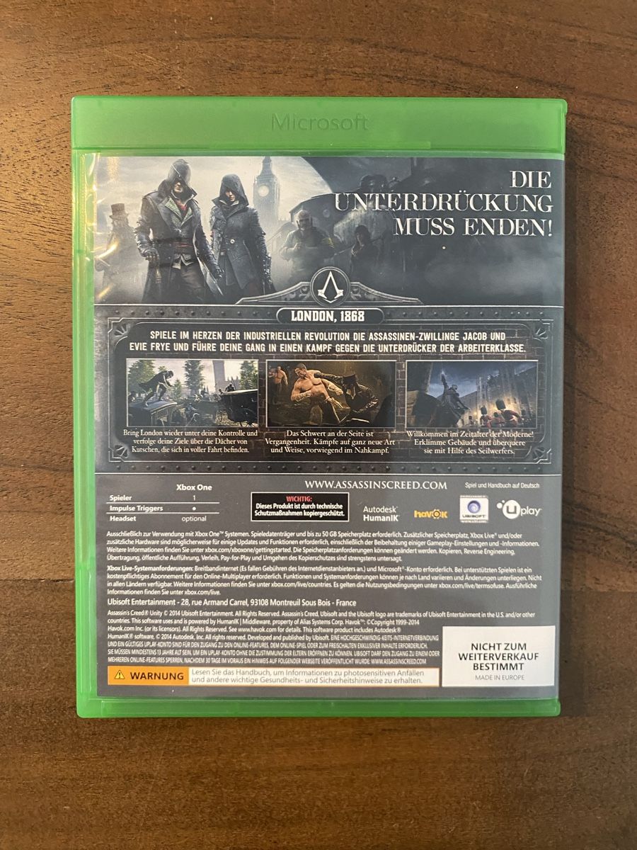 Microsoft Giochi: Assassin's Creed Syndicate - The Rooks Edition - Xbox One – Usato da Thunstetten venduto da Virus_33 4