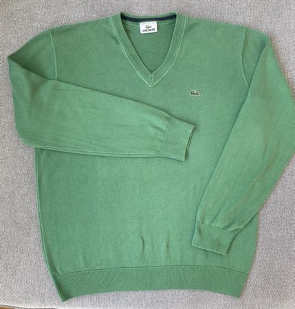 Lacoste Herren Pullover Gr. 5 / XL – 100% Baumwolle 