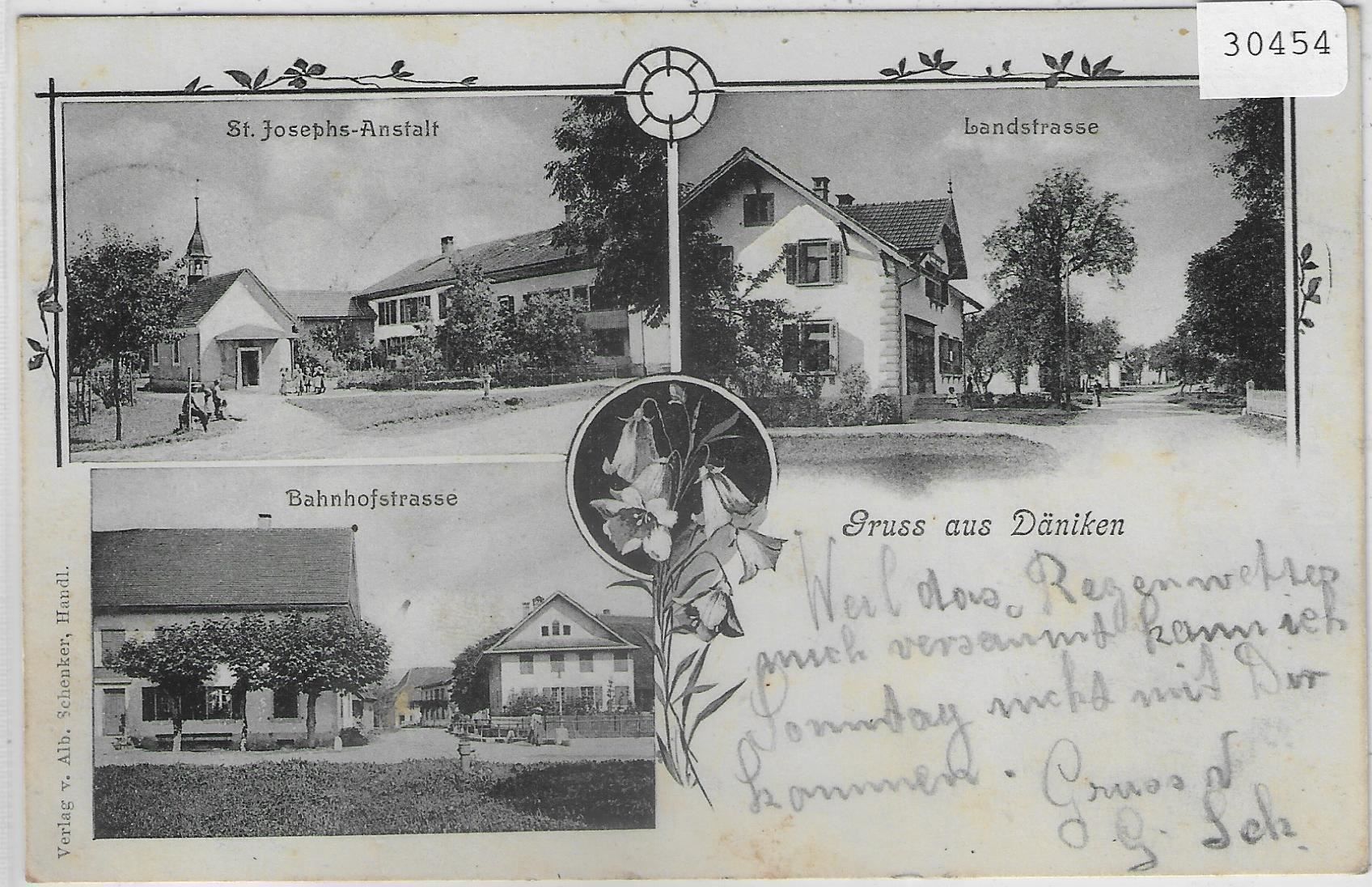 Cartoline postali: Gruss aus Däniken - Bahnhofstrasse, – Usato da Ettingen venduto da Kartenplanet